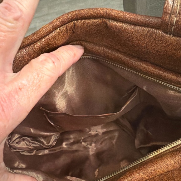 Vintage 70s Boho Patchwork Leather Bag 🤎 - Picture 6 of 13